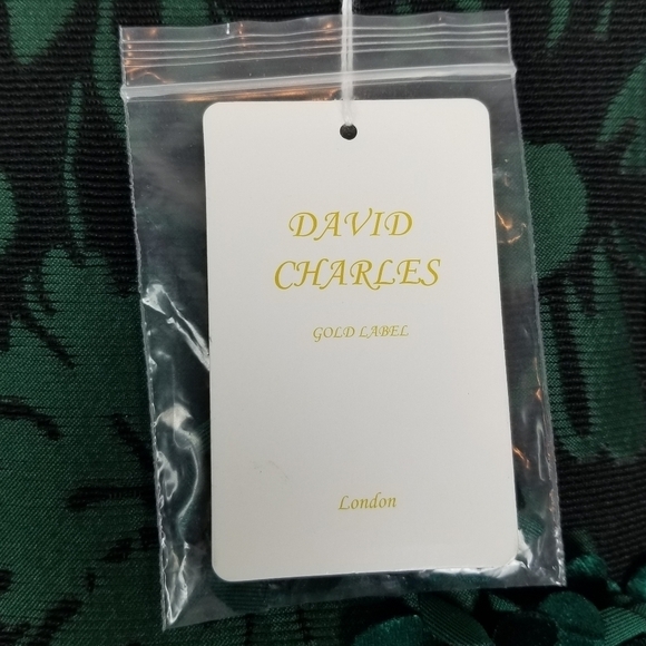 David Charles Girls 2 YRS Green Brocade Dress Jacquard Special Occasion Holiday - Picture 9 of 15